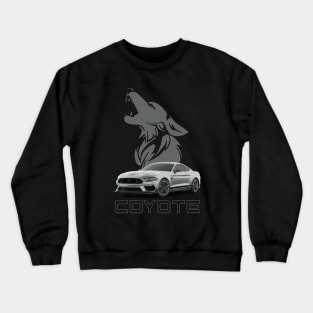 MACH 1 Mustang GT 5.0L V8 coyote engine Performance Car fighter jet grey Crewneck Sweatshirt